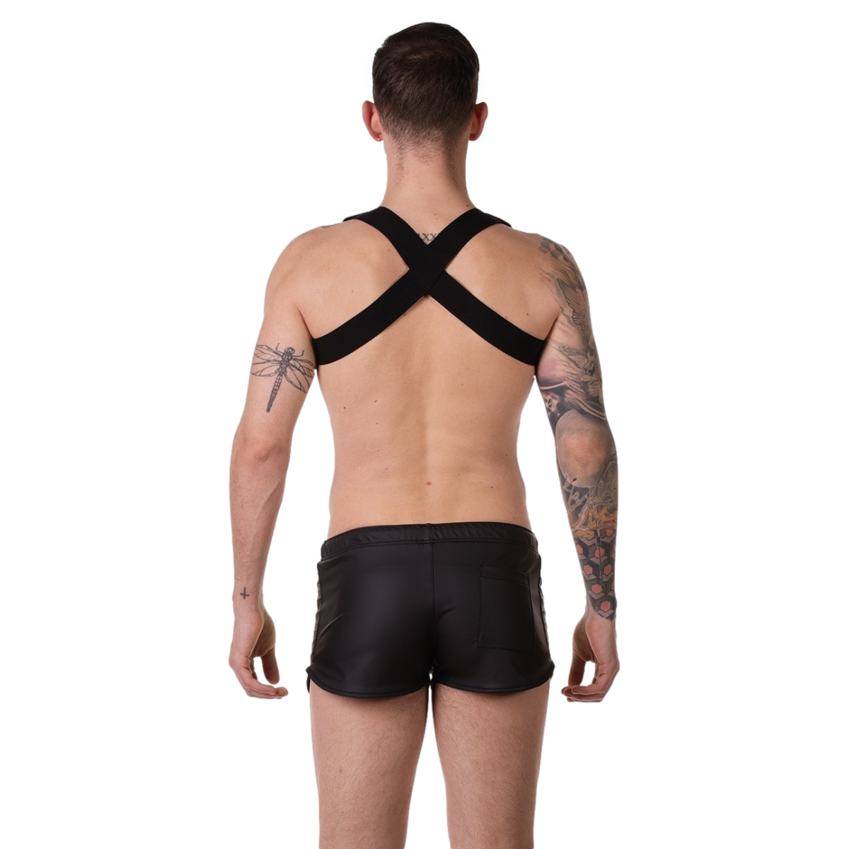 short byron laboratory noir jaune fluo 5