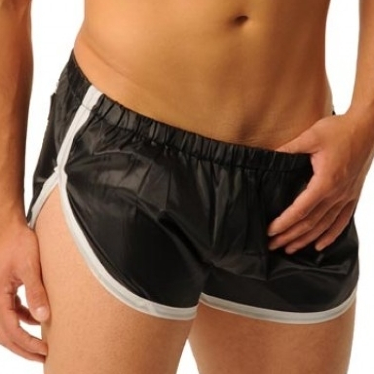 short court fist noir blanc