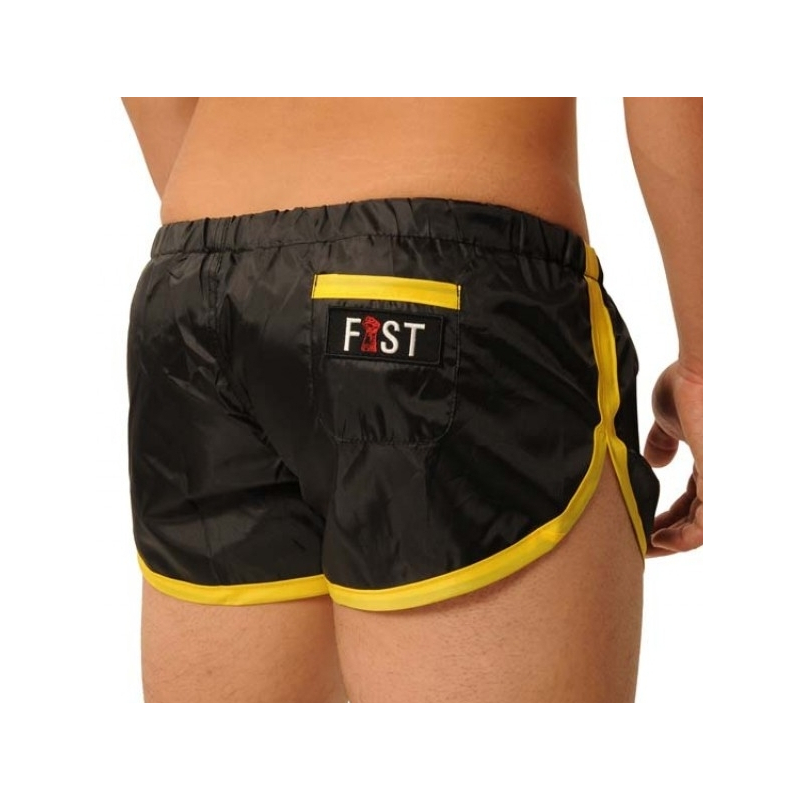 short court fist noir jaune 1