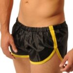short court fist noir jaune