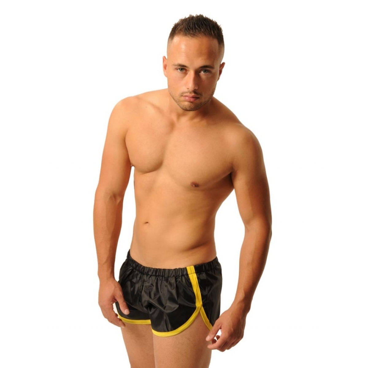 short court fist noir jaune 2