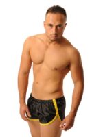 short court fist noir jaune 2