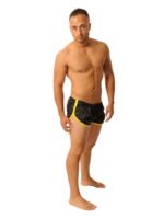 short court fist noir jaune 3