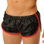 short court fist noir rouge