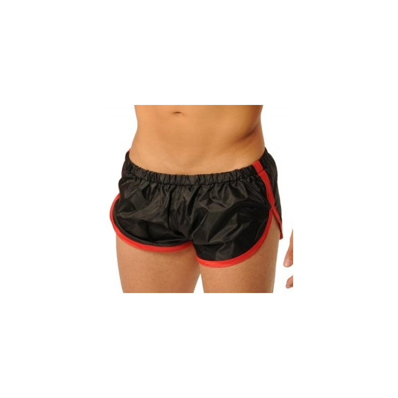 short court fist noir rouge