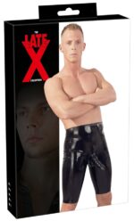 short cycliste en latex avec gaine penis 2