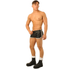 short en cuir fist noir blanc 3