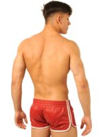 short en cuir fist rouge blanc 4