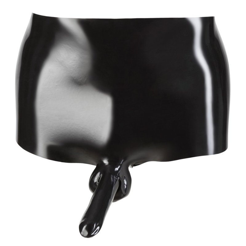 short en latex avec gaine de penis 3