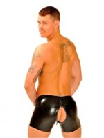 short en latex coupe cycliste avec zip 2