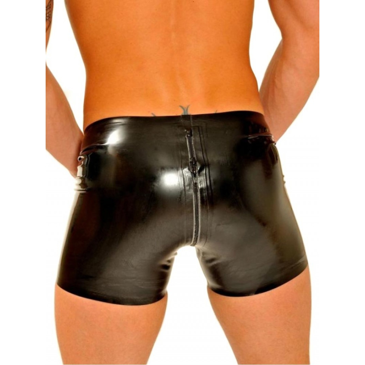 short en latex coupe cycliste avec zip 4
