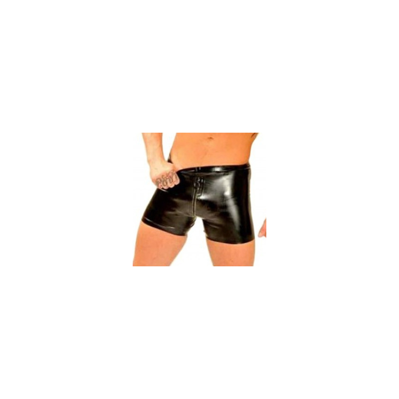 short en latex coupe cycliste avec zip