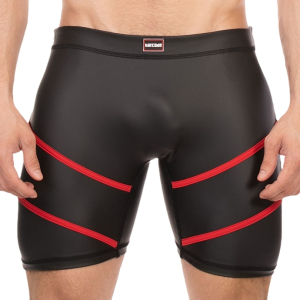 short nuru noir rouge