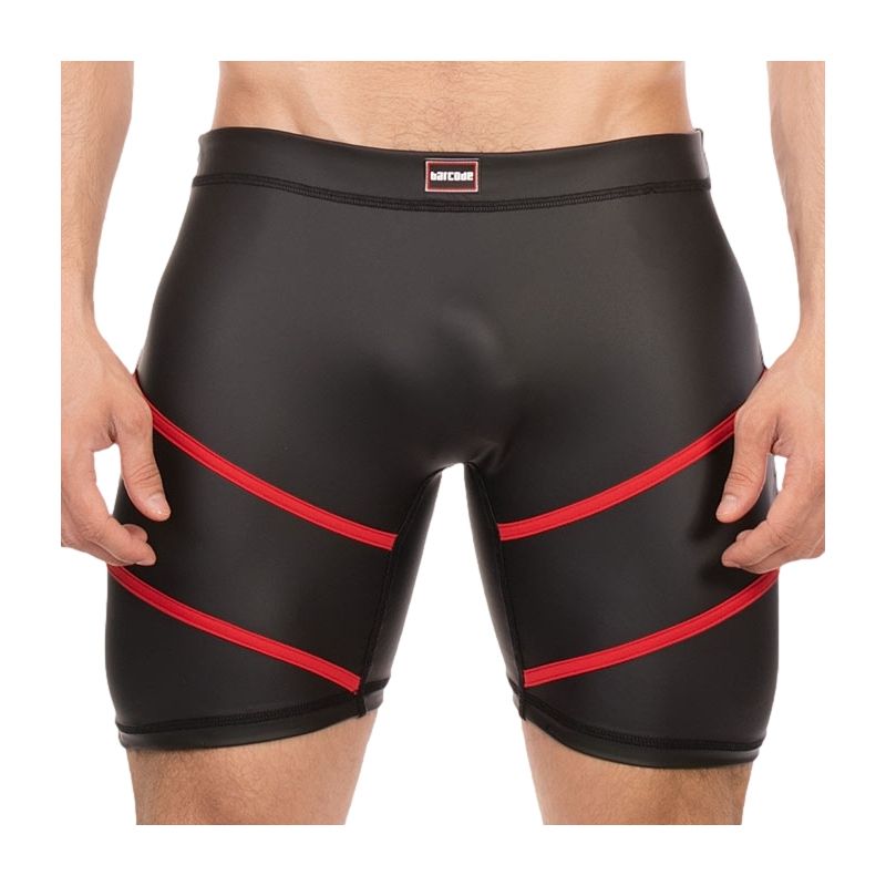 short nuru noir rouge