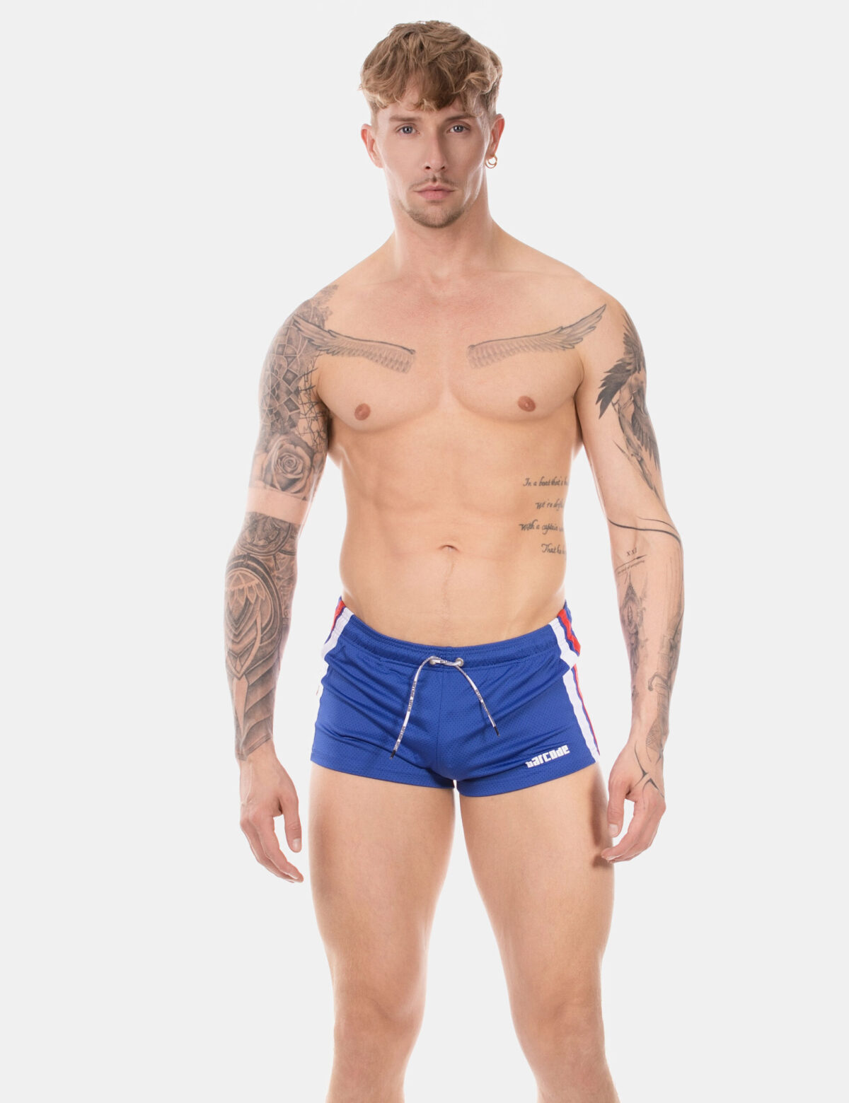 short timur bleu scaled