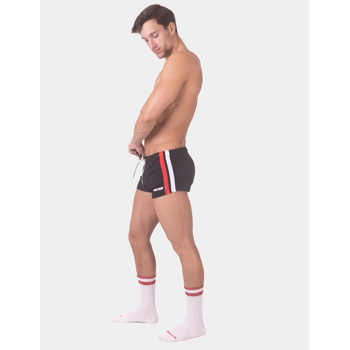 short timur noir rouge blanc 4