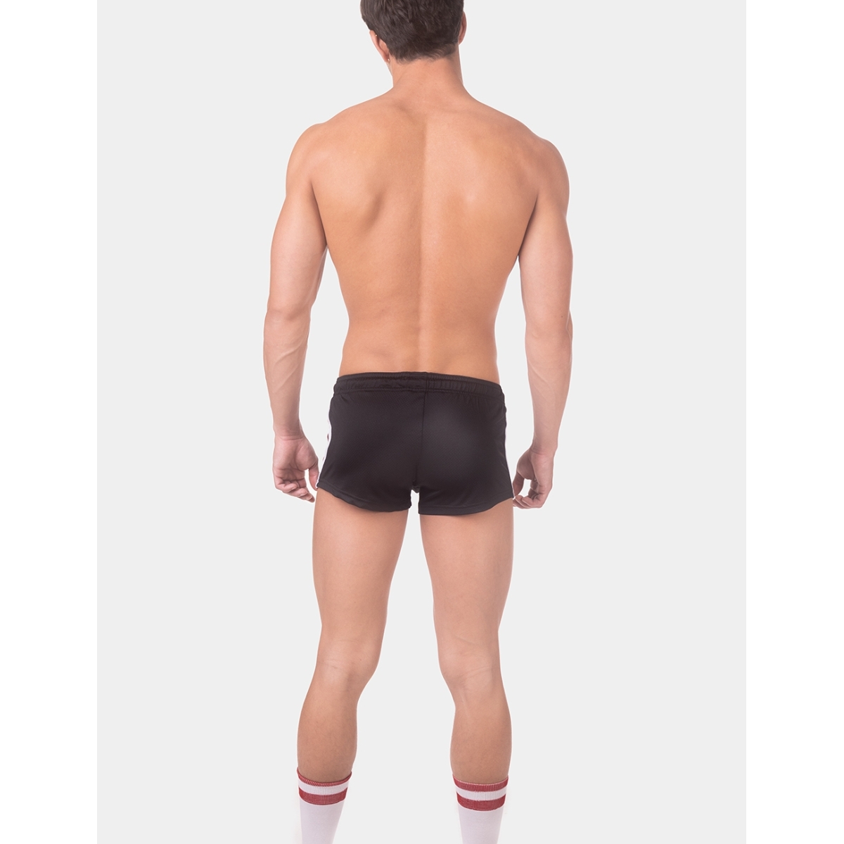 short timur noir rouge blanc 5