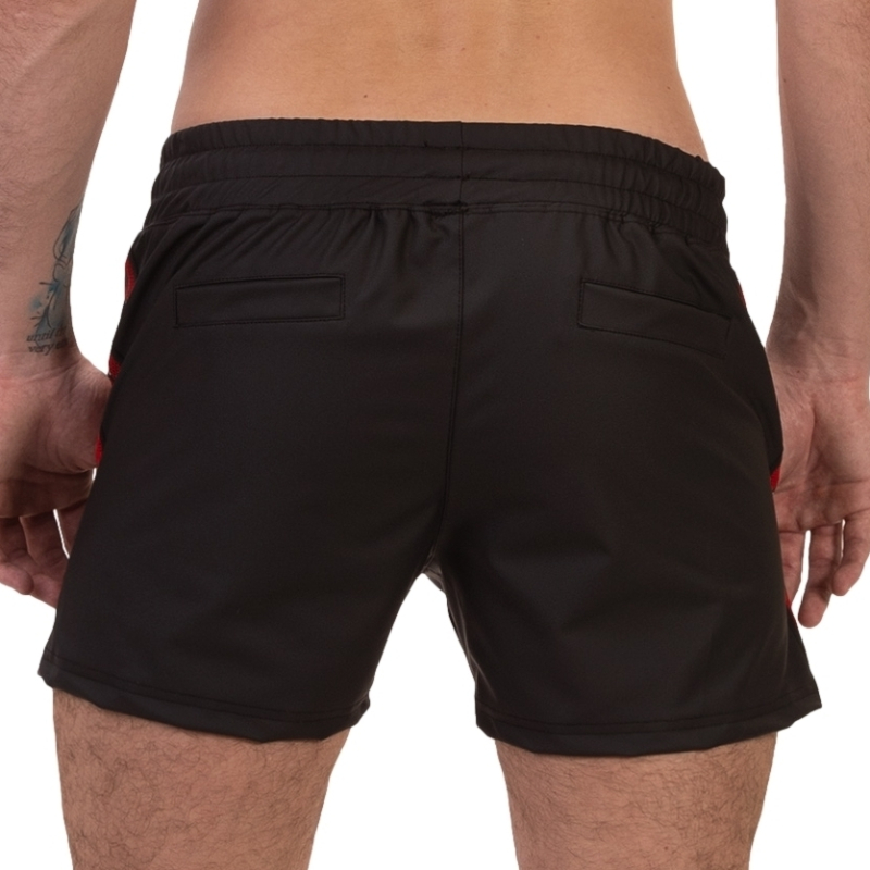 short zulu noir rouge 1