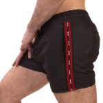short zulu noir rouge