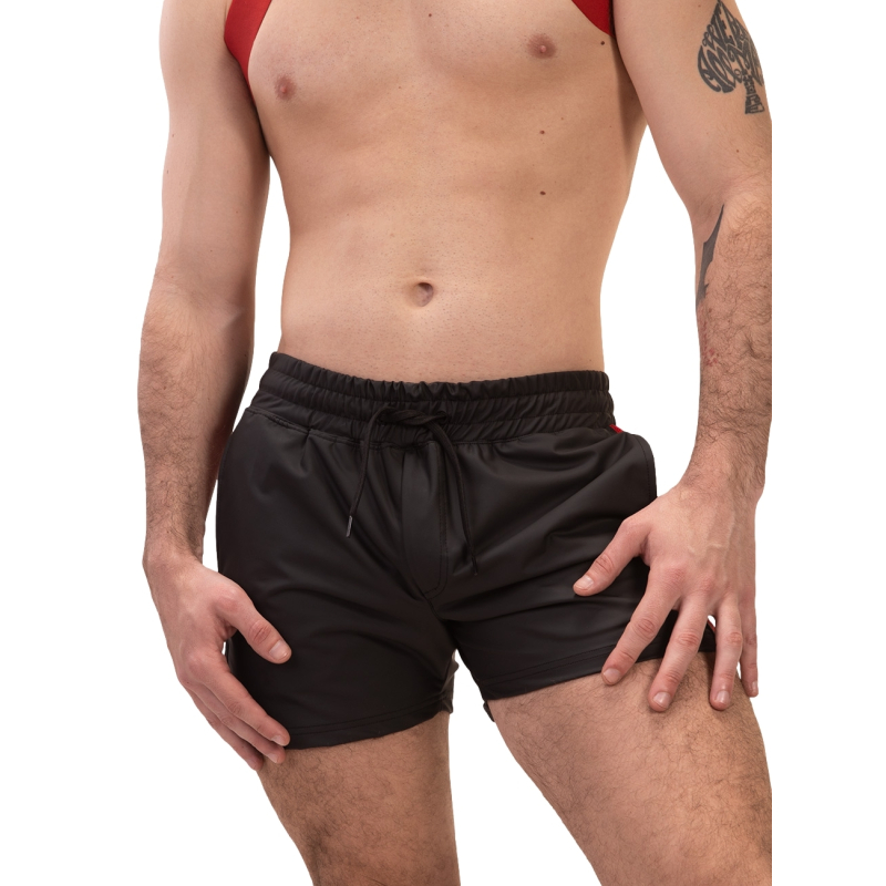 short zulu noir rouge 2