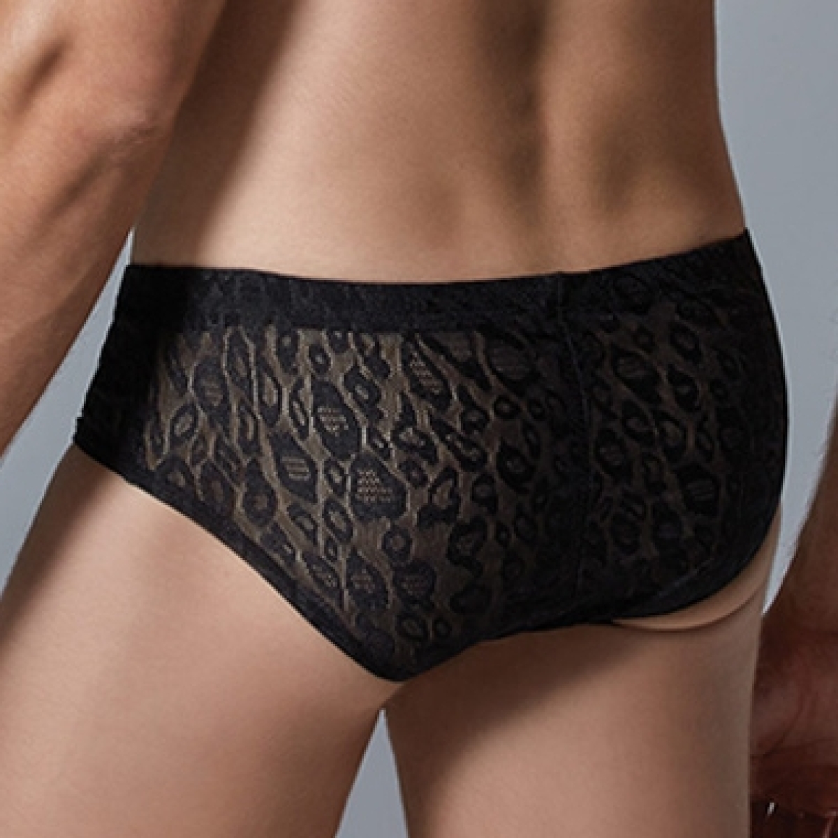 shorty dentelle leopard allure noir 1
