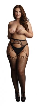 shredded suspender pantyhose black osx 2
