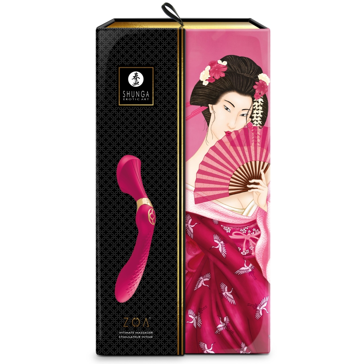 shunga zoa intimate massager raspberry 1 scaled