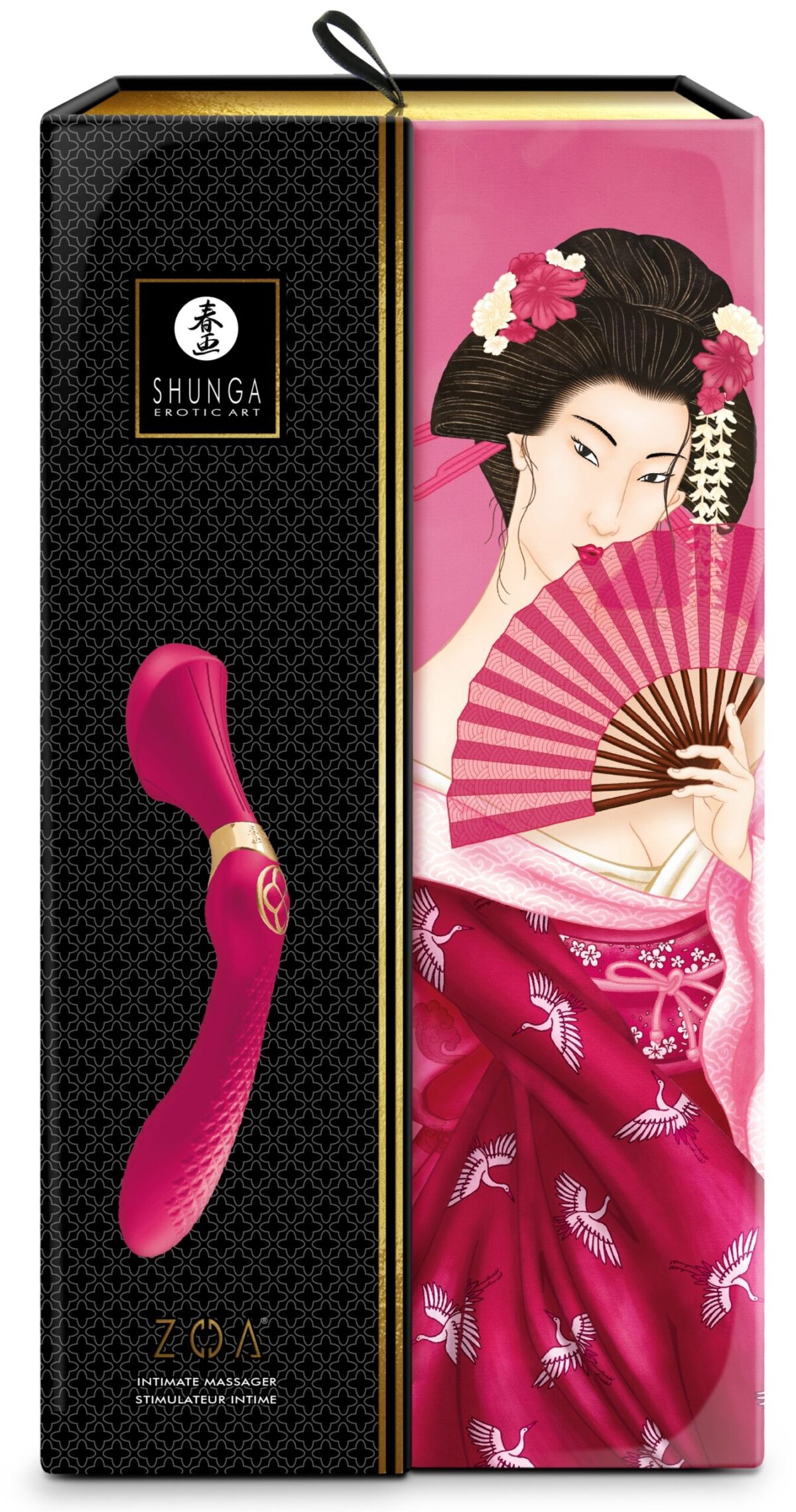 shunga zoa intimate massager raspberry 1 scaled