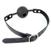 silicone hollow mouth gag black 1