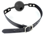 silicone hollow mouth gag black 1