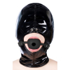 silicone hollow mouth gag black 2