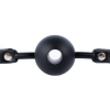 silicone hollow mouth gag black 7