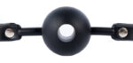 silicone hollow mouth gag black 7
