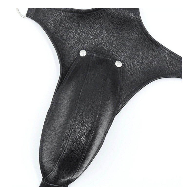singlet open rompers simili noir 2