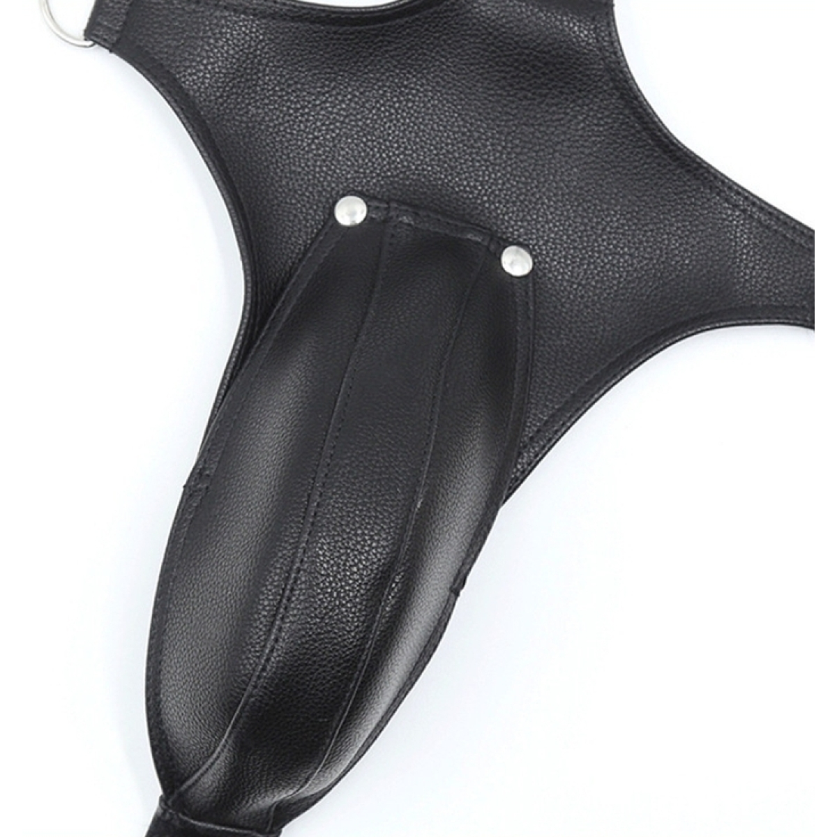 singlet open rompers simili noir 7