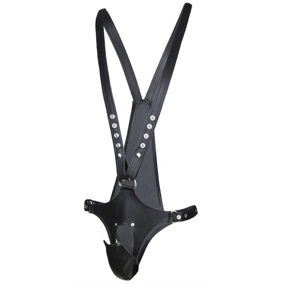 singlet open rompers simili noir 8