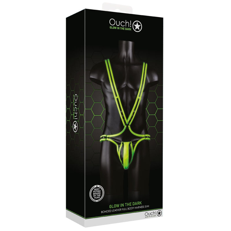 singlet phosphorescent body glow noir vert neon 2