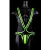 singlet phosphorescent body glow noir vert neon 3