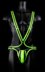 singlet phosphorescent body glow noir vert neon 3