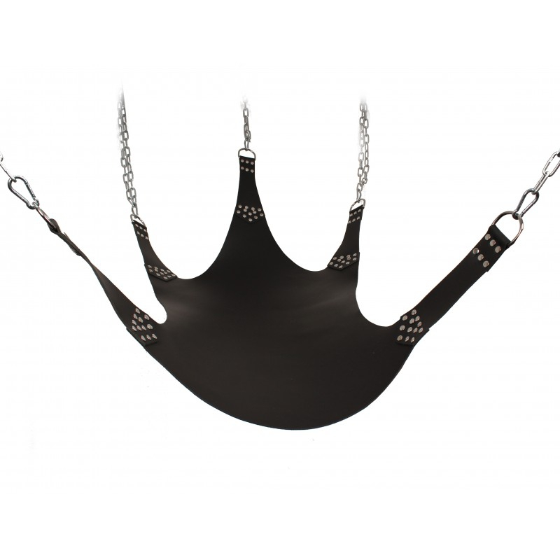 sling 5 points en cuir noir 1