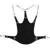 sling 5 points en cuir noir
