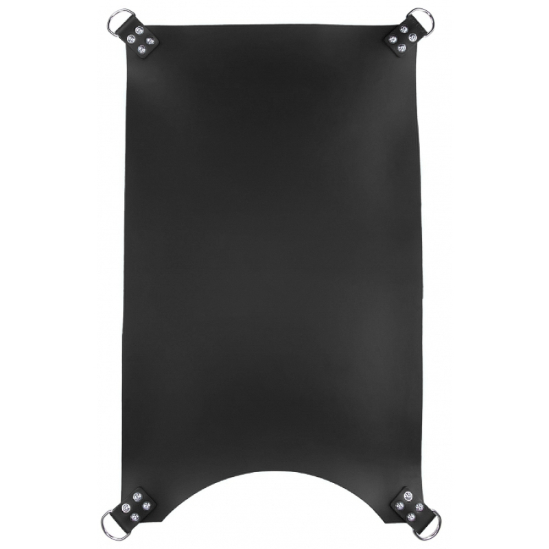 sling en cuir 4 points noir