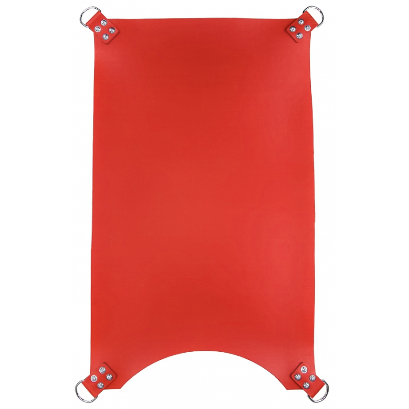 sling en cuir 4 points rouge