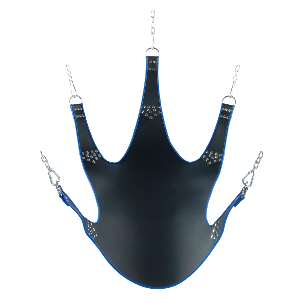 sling en cuir 5 points d attache noir bleu scaled