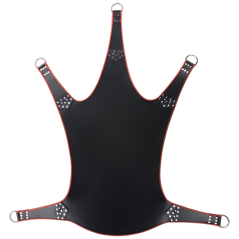 sling en cuir 5 points noir rouge 1 scaled