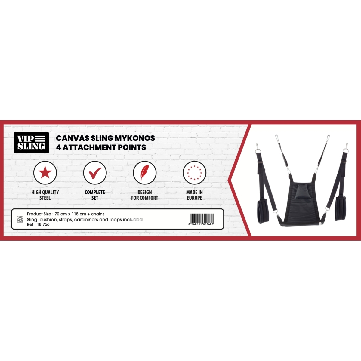 sling en tissu mykonos 4 points noir 2