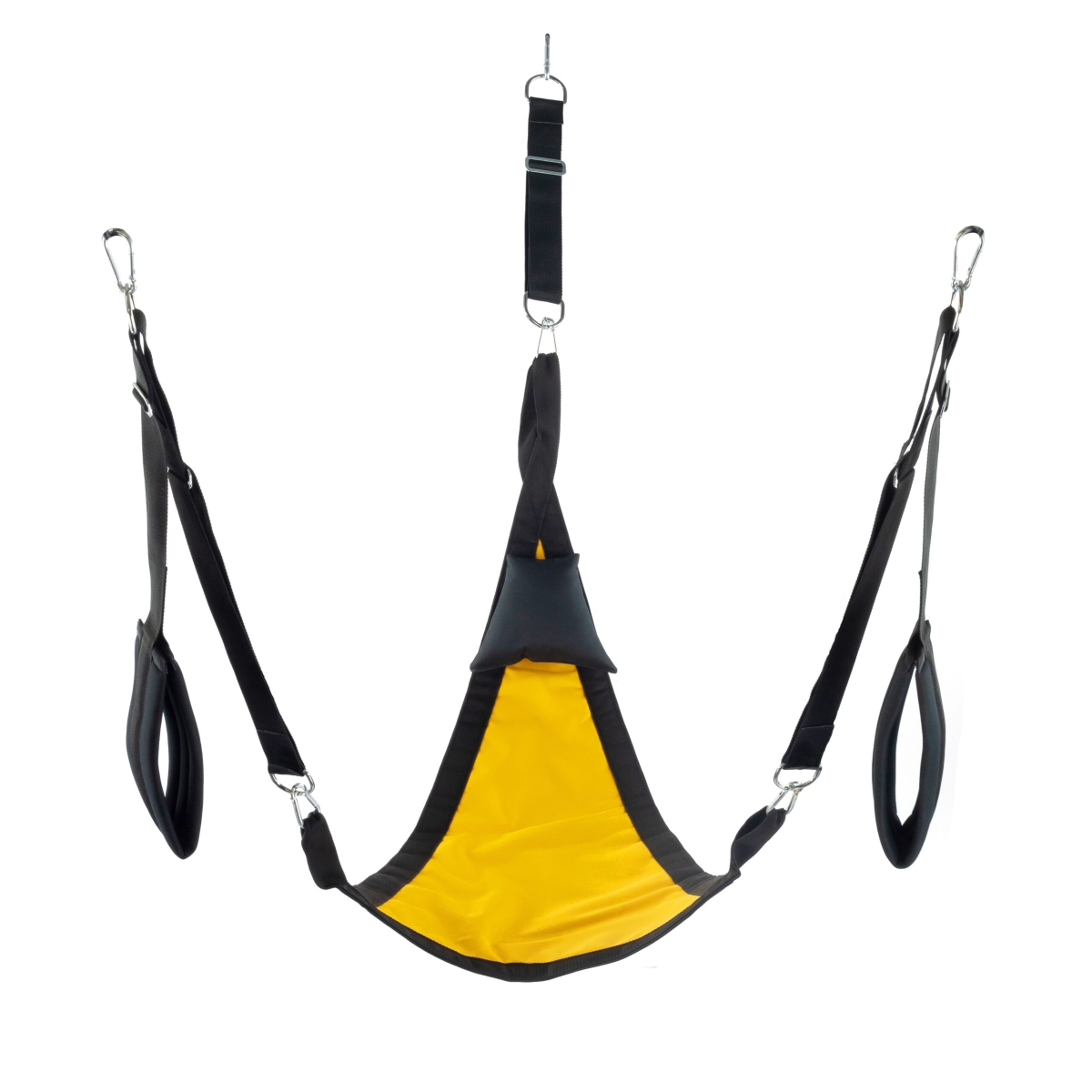 sling en tissu triangle set complet jaune scaled