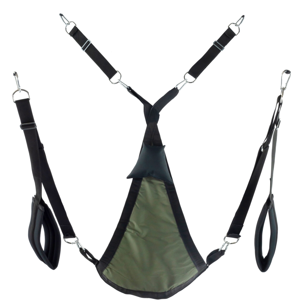 sling en tissu triangle set complet kaki 2 scaled