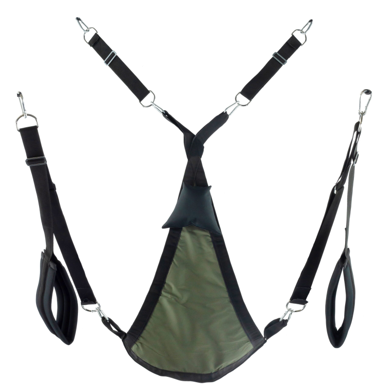 sling en tissu triangle set complet kaki 2 scaled