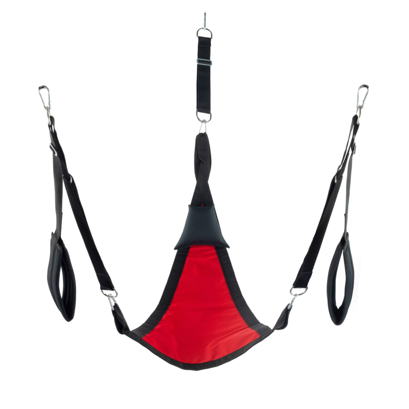 sling en tissu triangle set complet rouge scaled